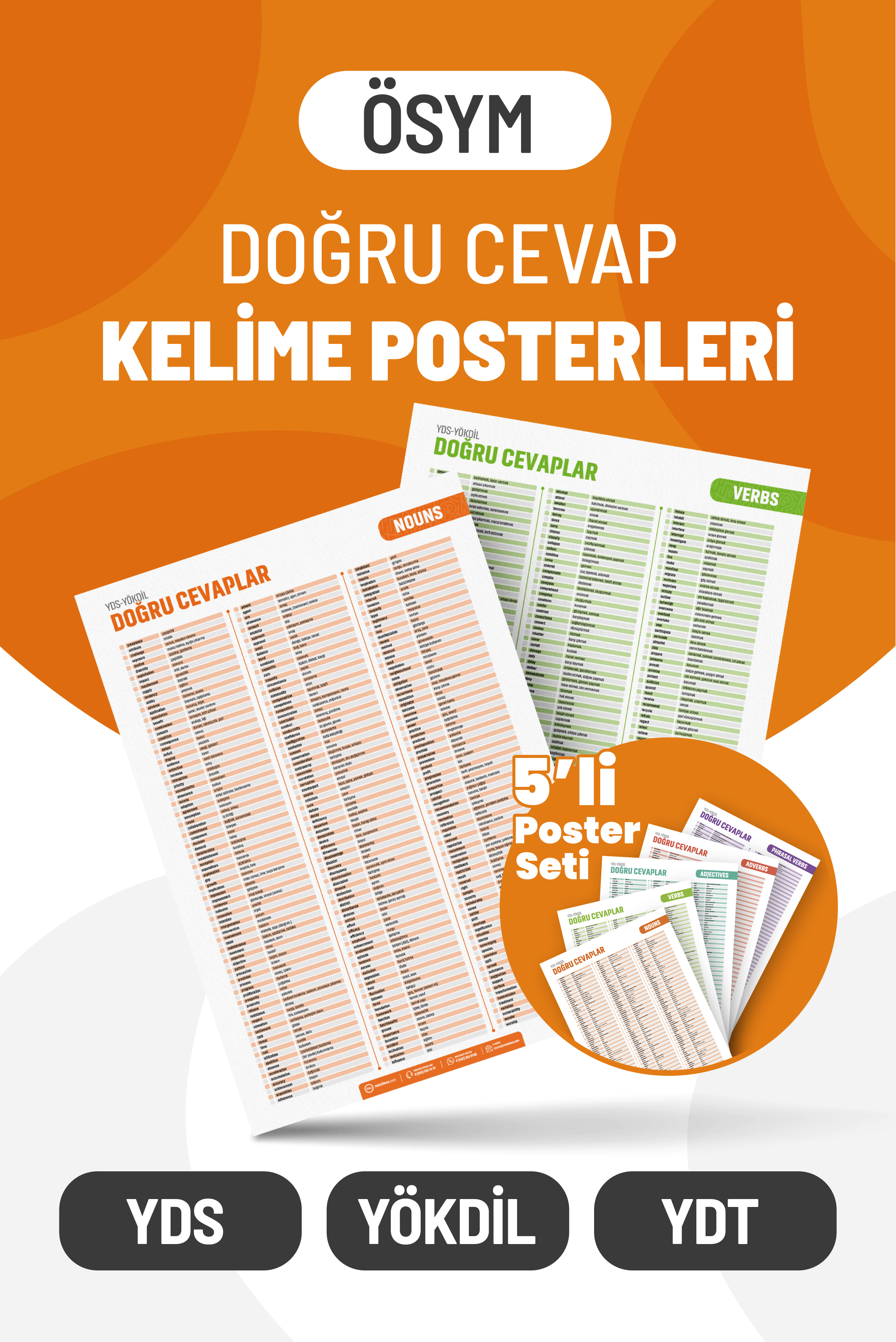 Doğru Cevap Kelime Posterleri
