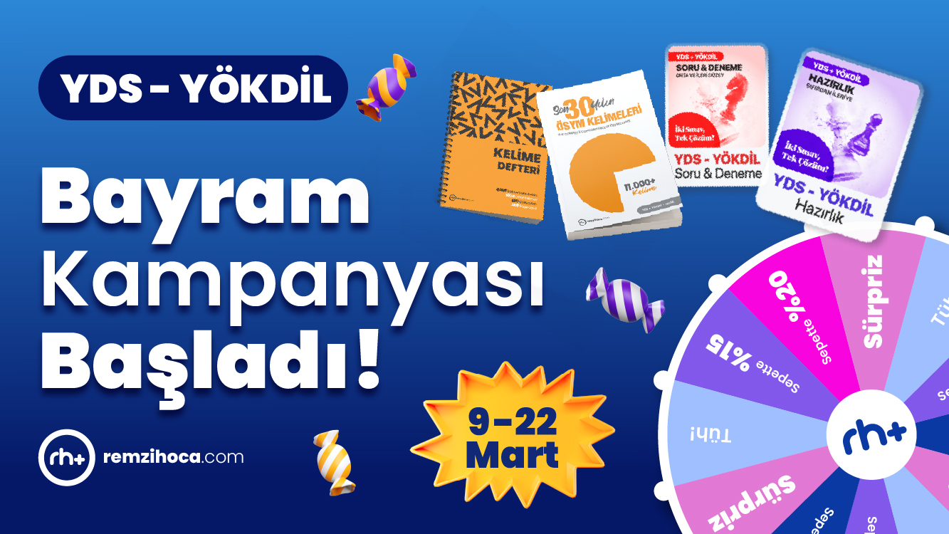 Remzi Hoca YDS - YÖKDİL Bayram Kampanyası Katılım Koşul ve Kuralları