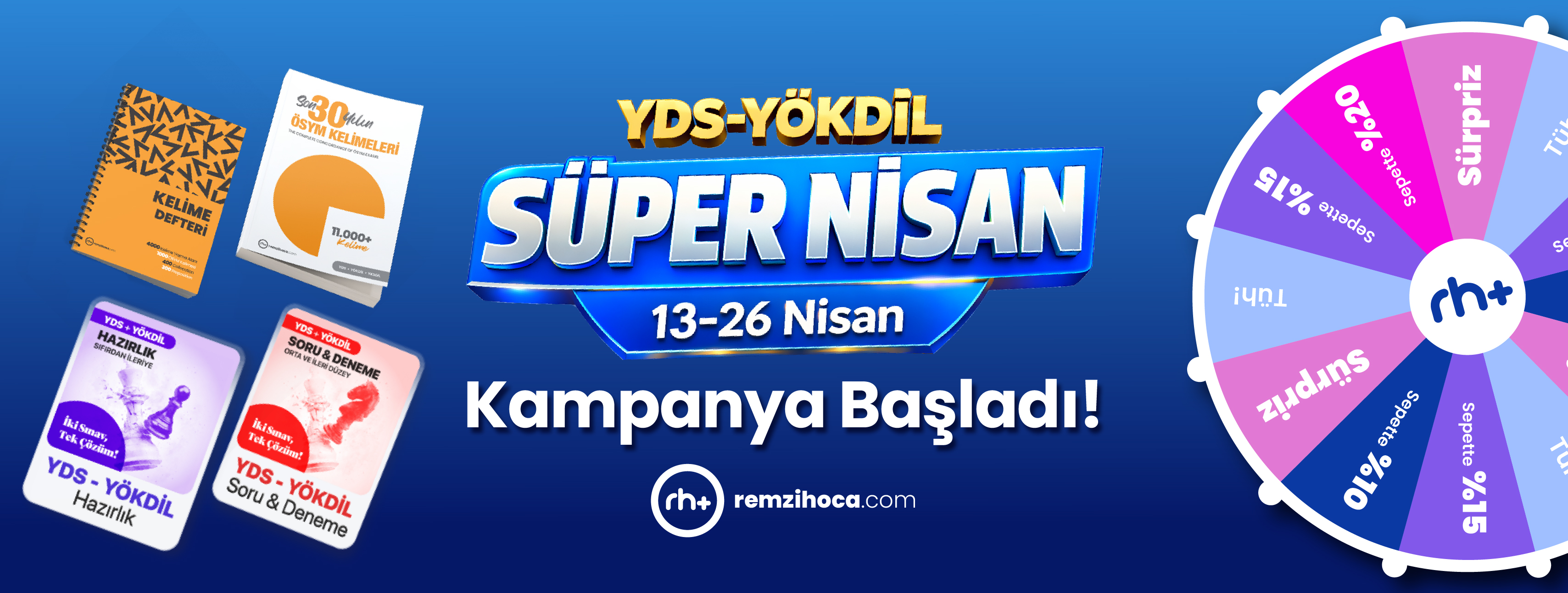 Remzi Hoca YDS - YÖKDİL Süper Nisan Kampanyası Katılım Koşul ve Kuralları