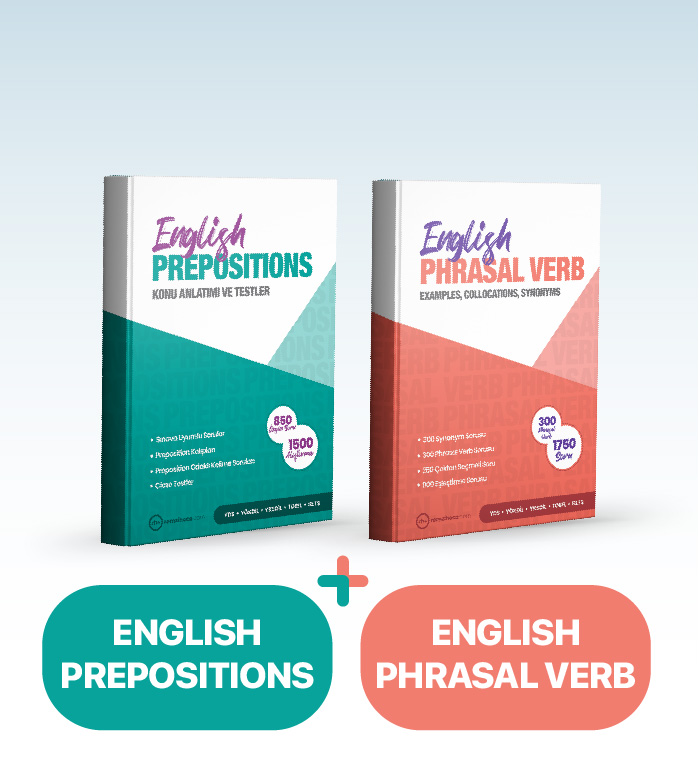 İngilizce Prepositions Kitabı + Phrasal Verb Kitabı