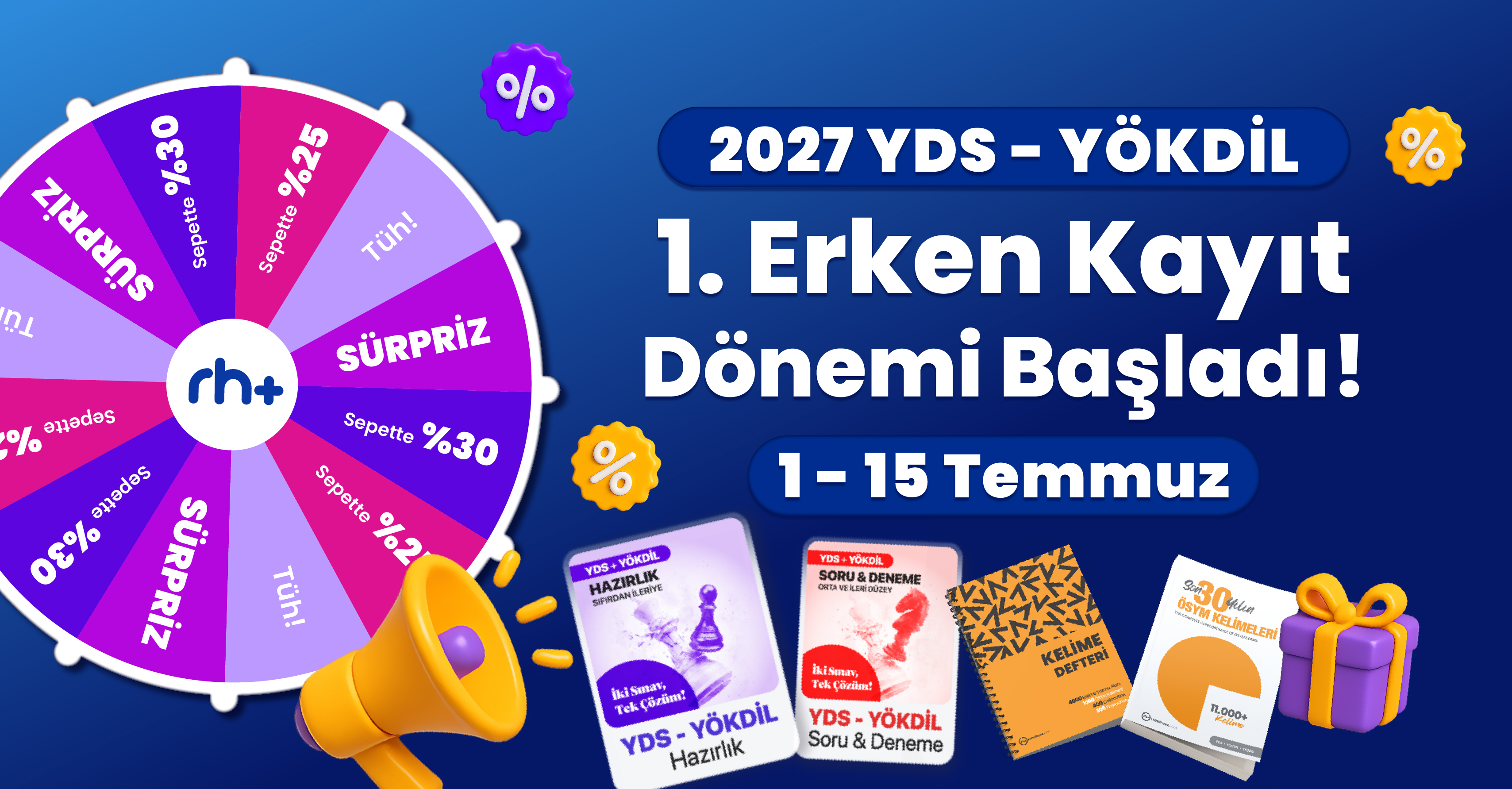 Remzi Hoca 2027 İlkbahar YDS - YÖKDİL 1.Erken Kayıt İndirimleri