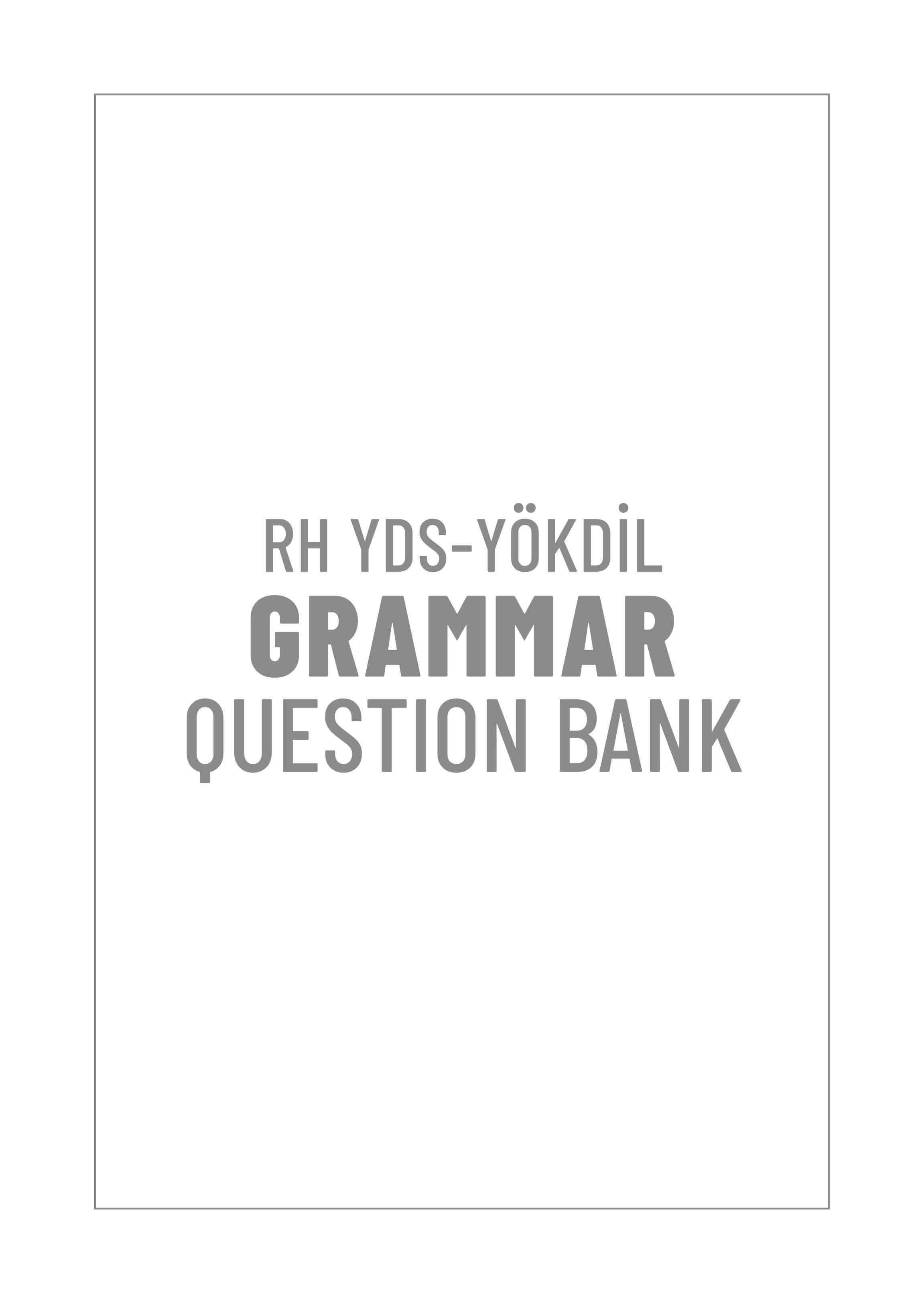 YDS-YÖKDİL Gramer Soru Bankası-16918