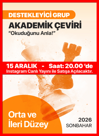 2026 Sonbahar İleri Akademik Çeviri Grubu