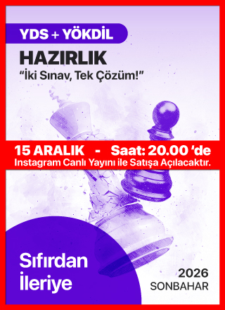 2026 Sonbahar YDS+YÖKDİL Hazırlık Grubu